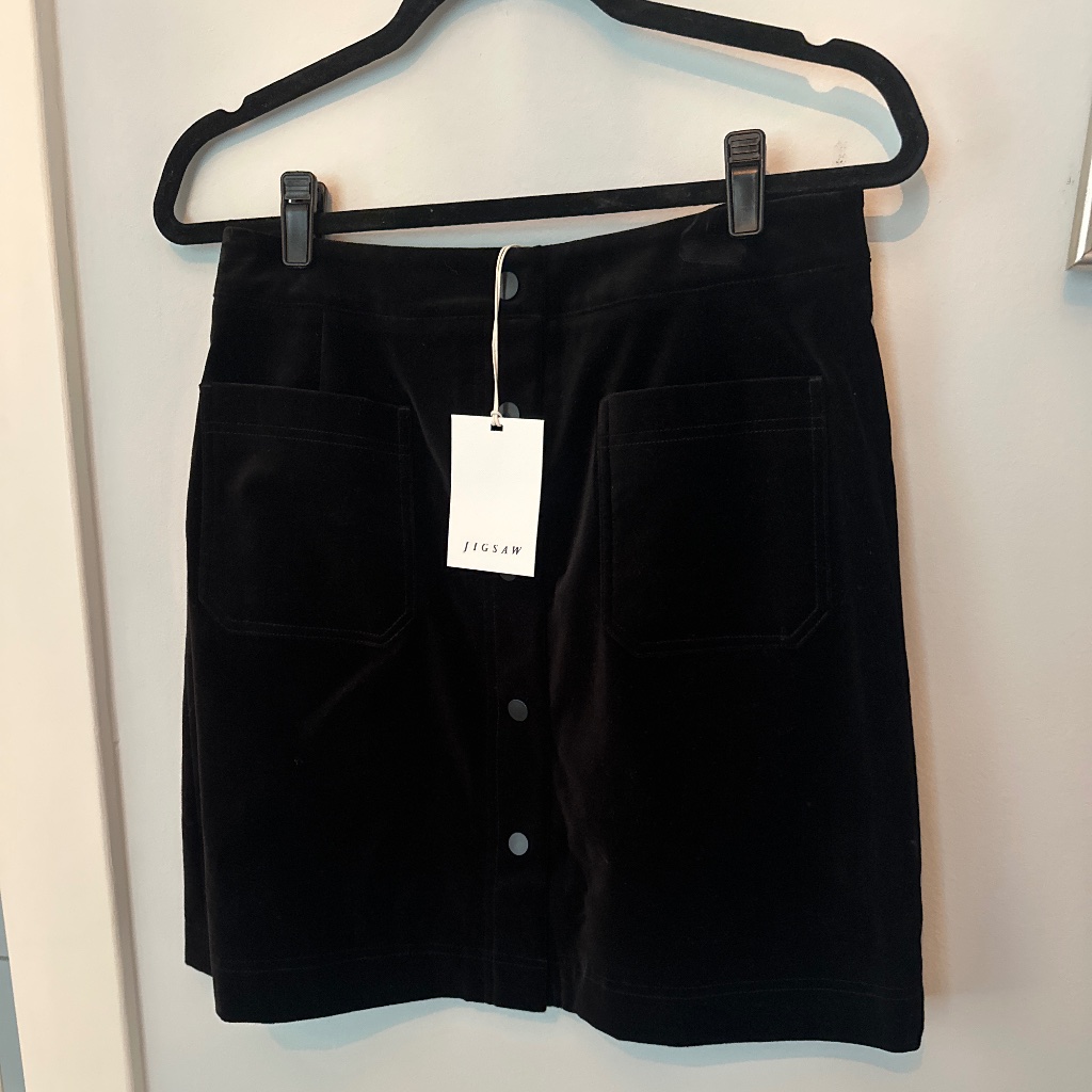 Nwt Jigsaw Velvet Mini Skirt Size 6